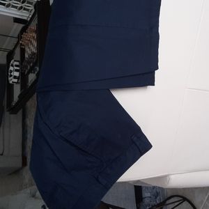 Women's navy no iron pants